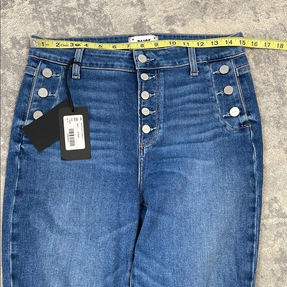 NWT Paige Emmie Ankle Skinny Jeans Button Fly Button Pockets High Rise 29 - Picture 7 of 11